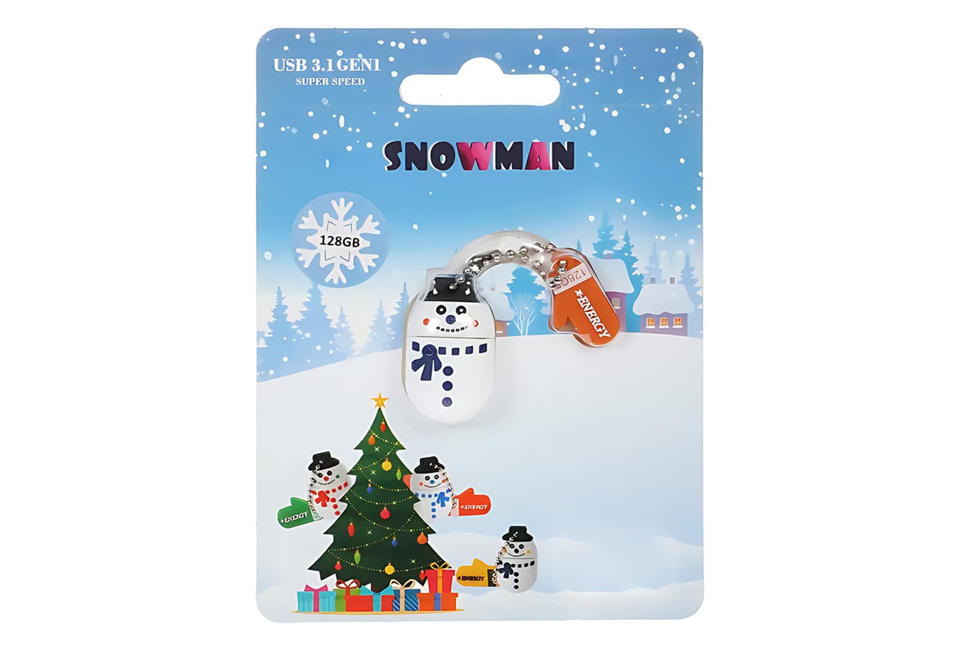 جعبه فلش مموری ایکس انرژی x-Energy Snowman 128GB USB 3.1