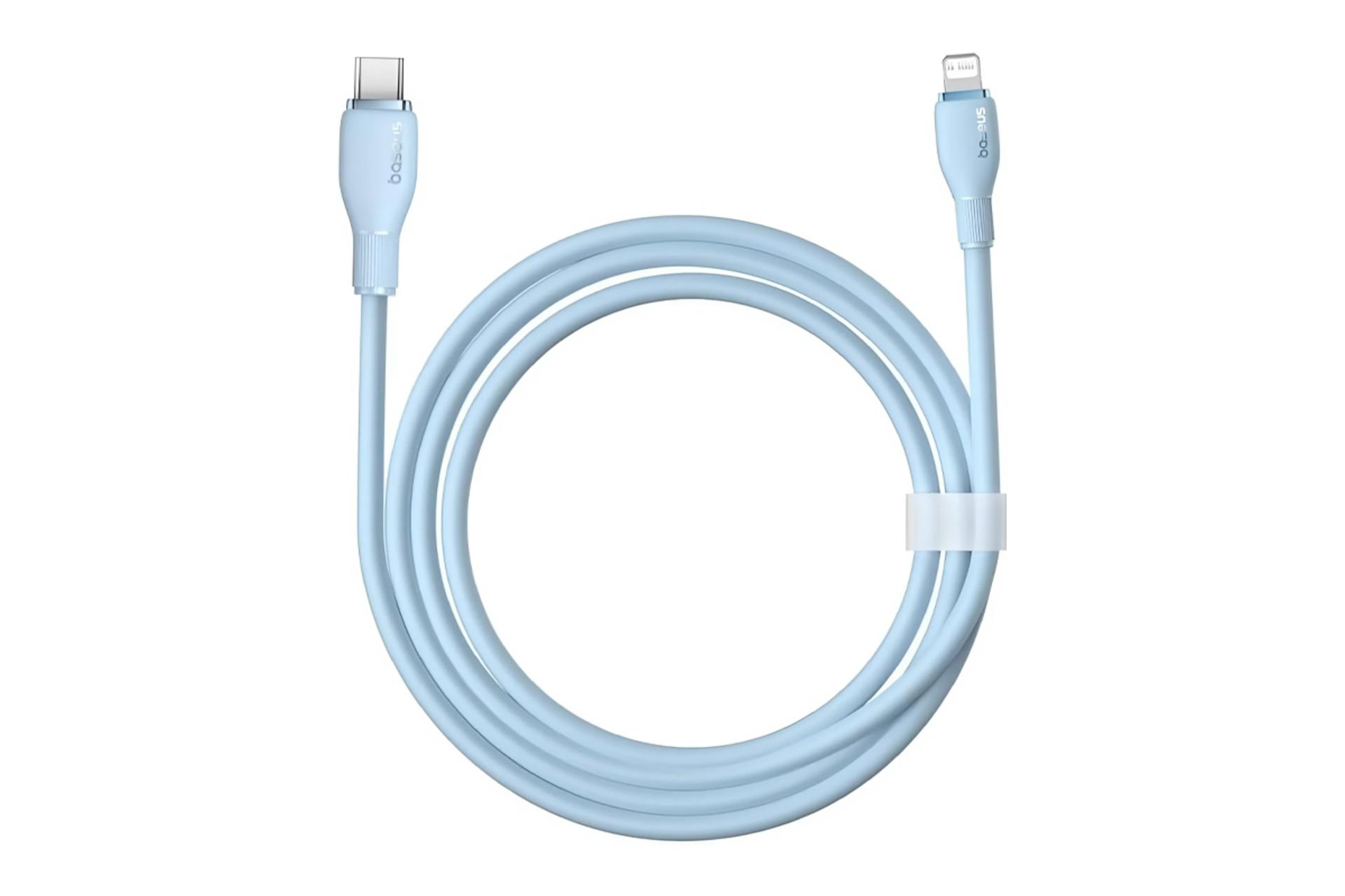 کابل شارژ USB باسئوس Type-C به Lightning مدل Pudding Series با طول 1.2 متر