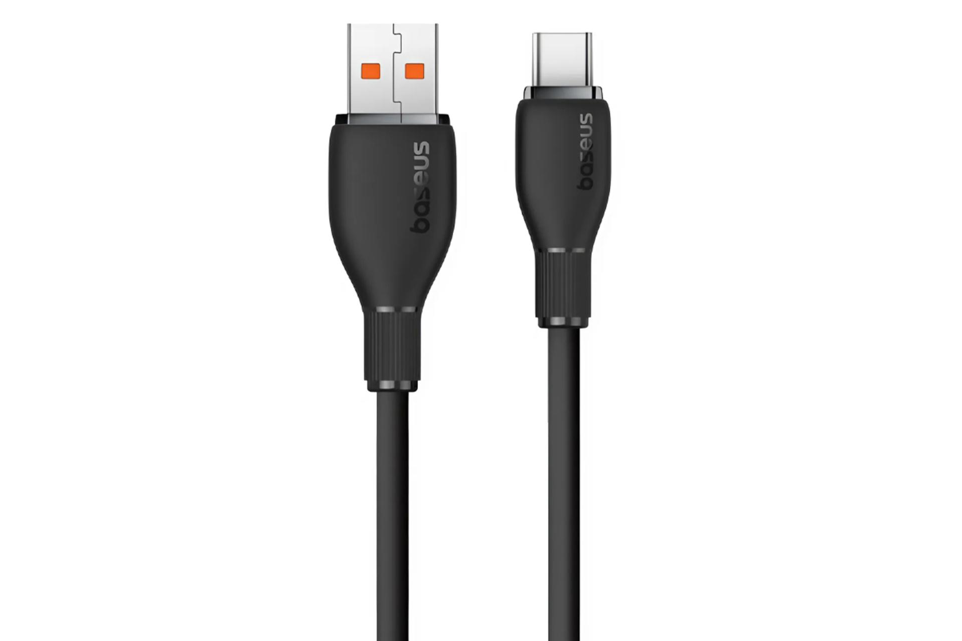 کابل شارژ USB باسئوس Type-A به Type-C مدل Pudding Series با طول 1.2 متر