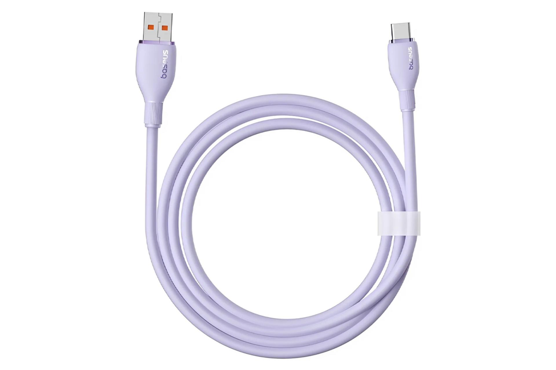 کابل شارژ USB باسئوس Type-A به Type-C مدل Pudding Series با طول 1.2 متر