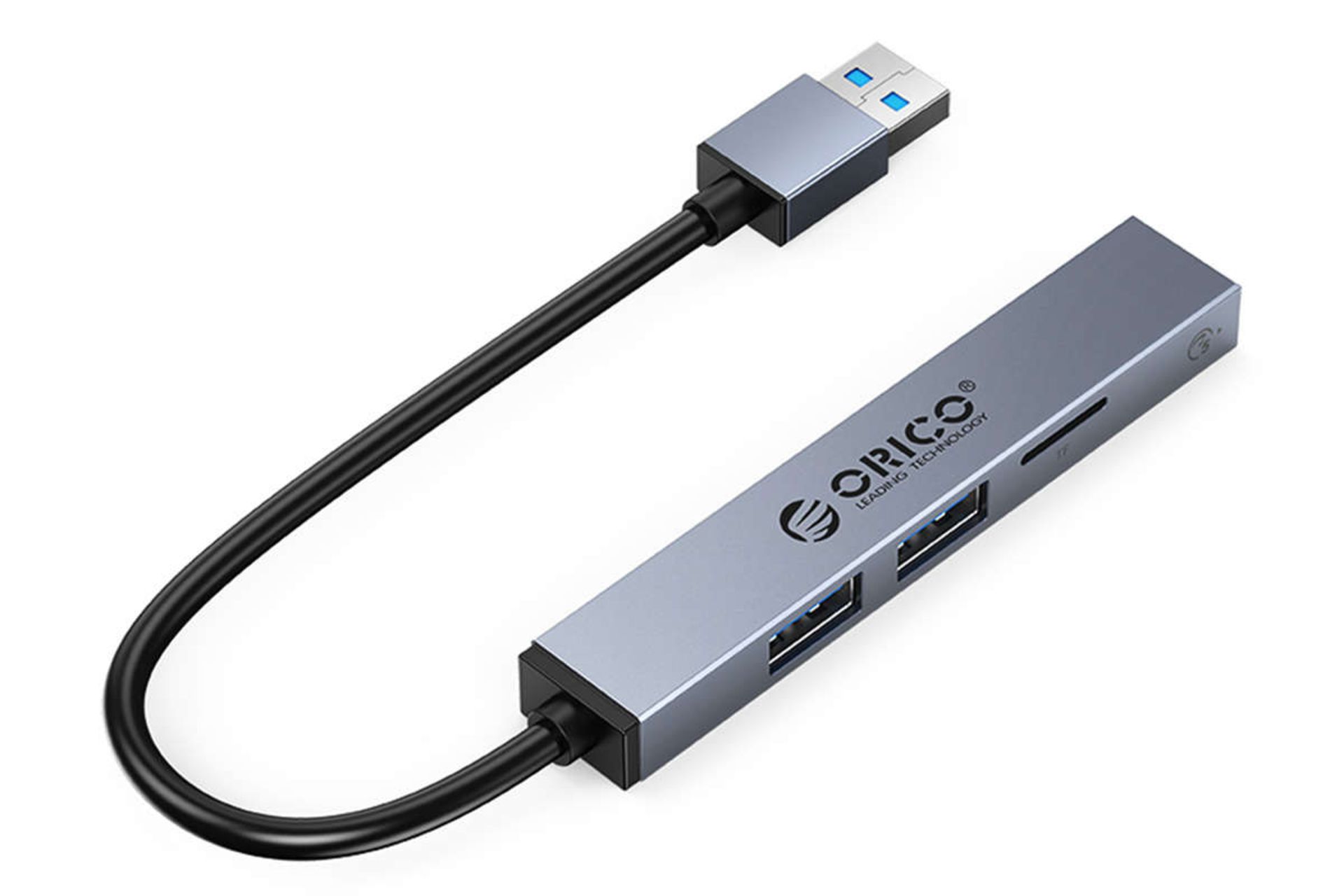 نمای سمت راست هاب USB-A اوریکو 4 پورت مدل AHU1-3TF