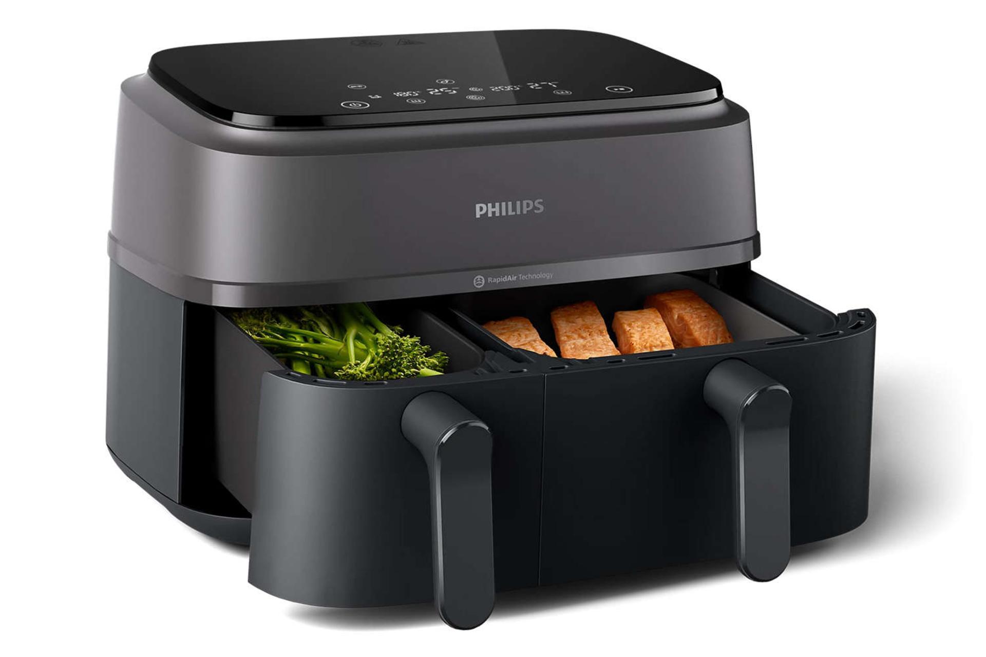 دو محفظه ی پخت هواپز فیلیپس NA350