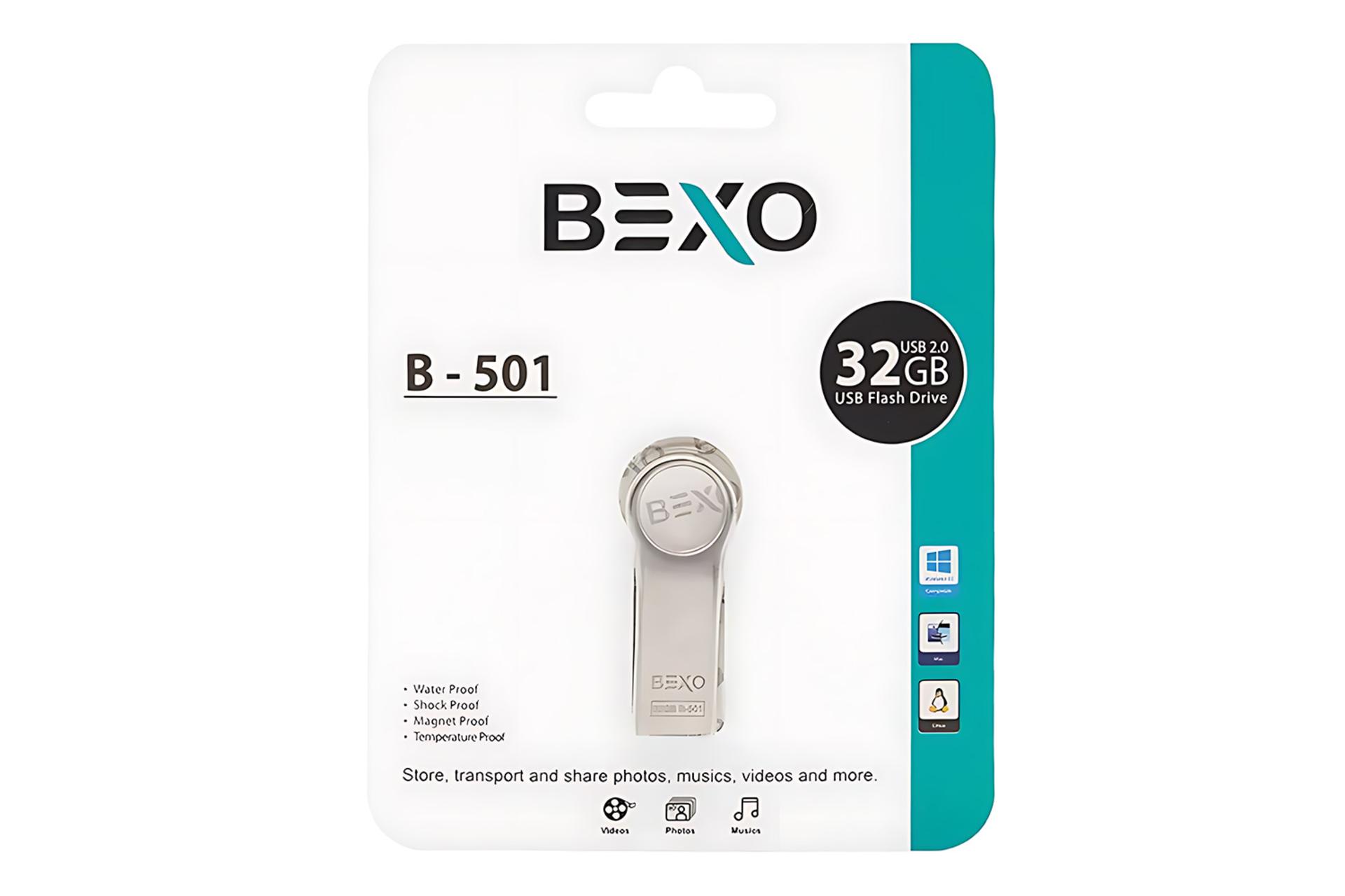 جعبه فلش مموری بکسومن BEXOman B-501 32GB USB 2.0