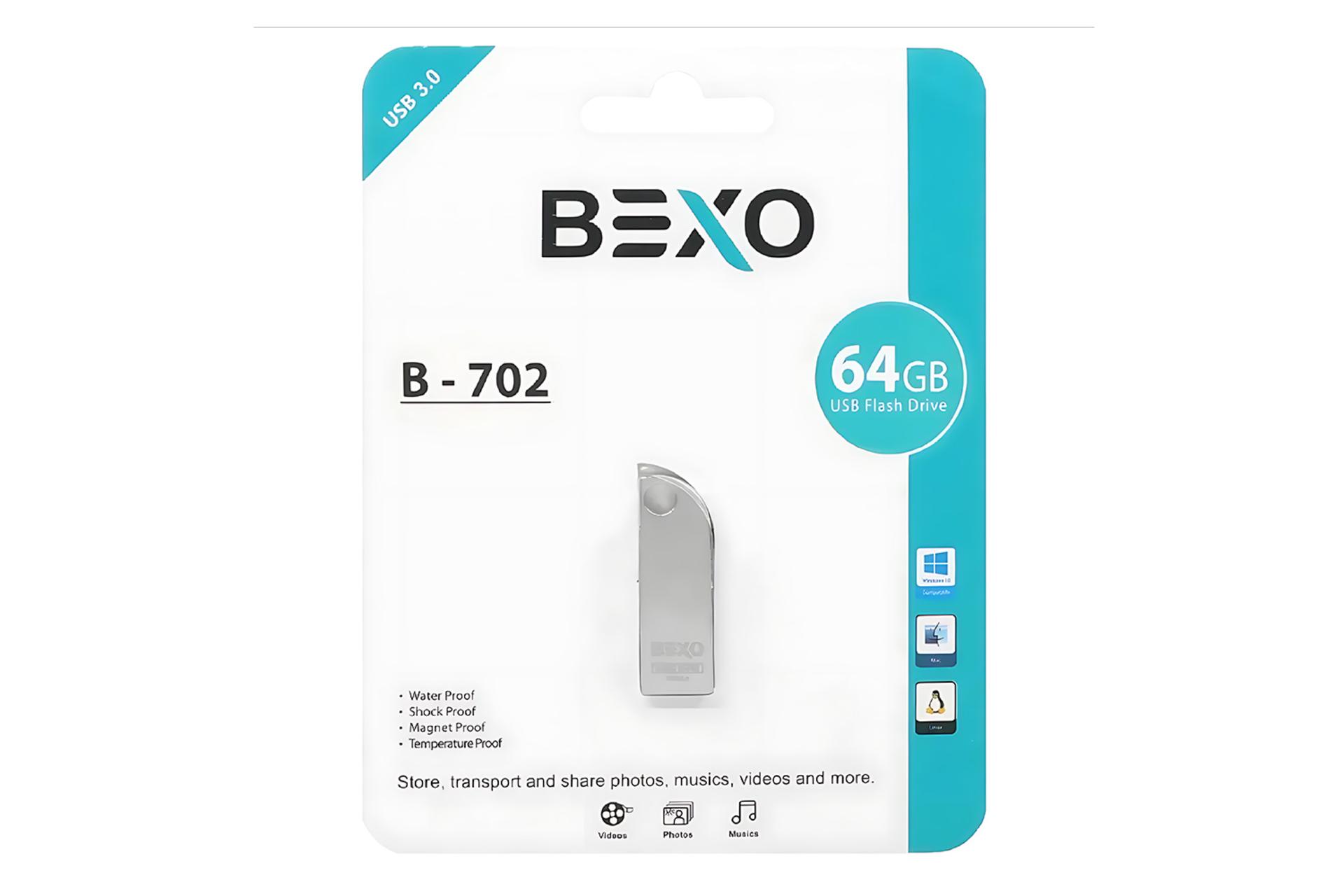 جعبه فلش مموری بکسومن BEXOman B-702 64GB USB 3.0