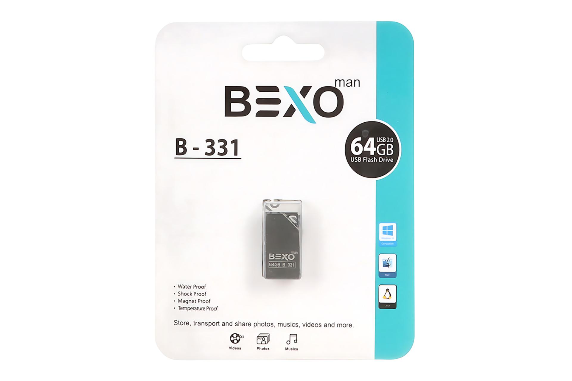 جعبه فلش مموری بکسومن BEXOman B-331 64GB USB 2.0