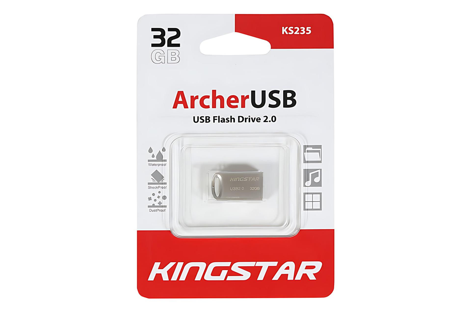 جعبه فلش مموری کینگ‌ استار Kingstar ArcherUSB KS235 32GB USB 2.0