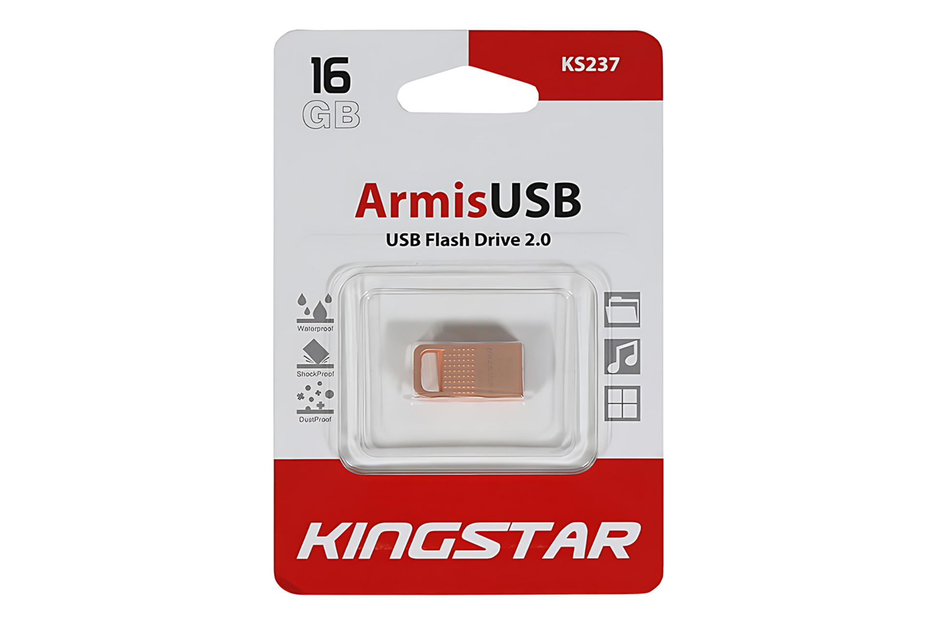 جعبه فلش مموری کینگ‌ استار Kingstar ArmisUSB KS237 16GB USB 2.0