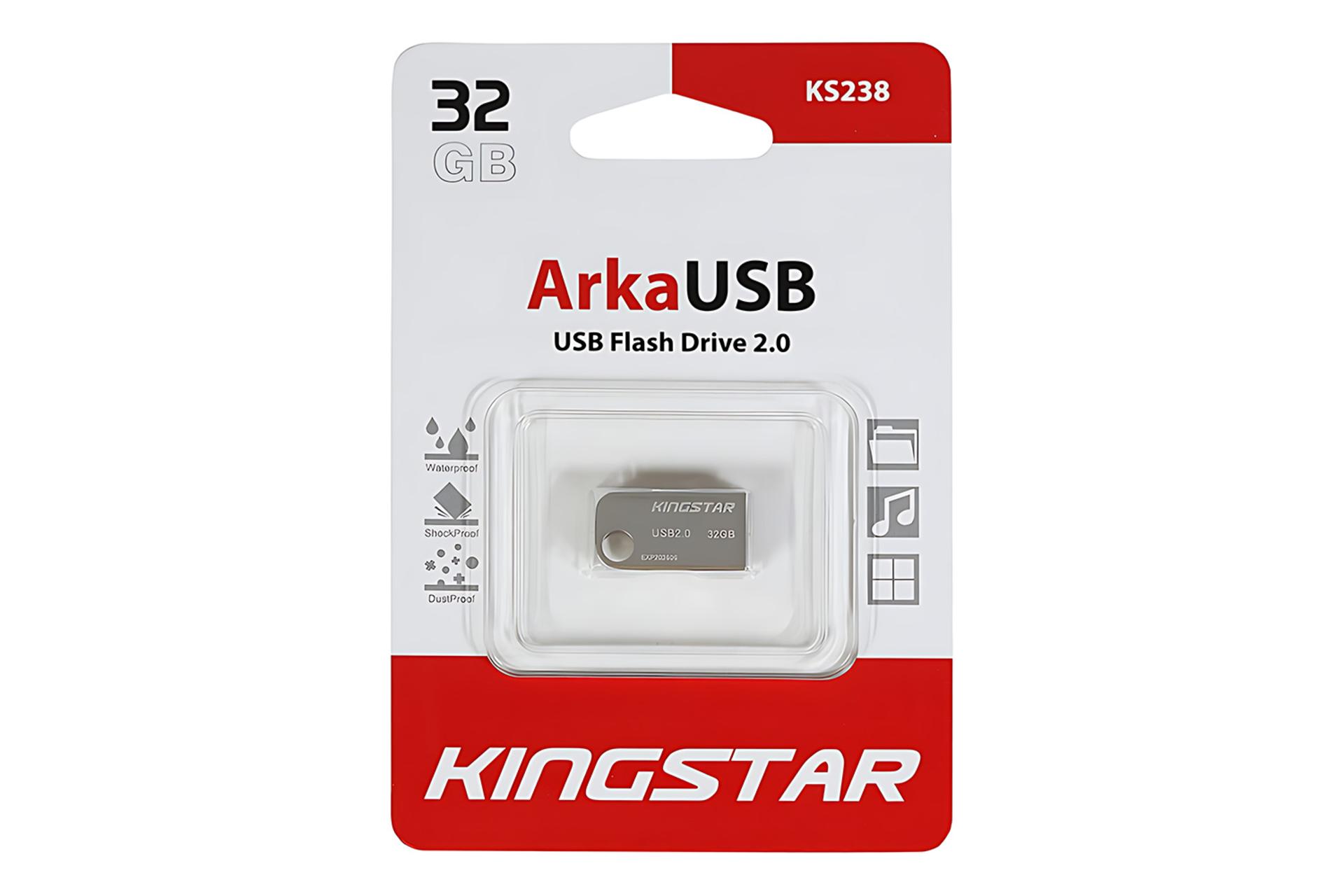 جعبه فلش مموری کینگ‌ استار Kingstar ArkaUSB KS238 32GB USB 2.0