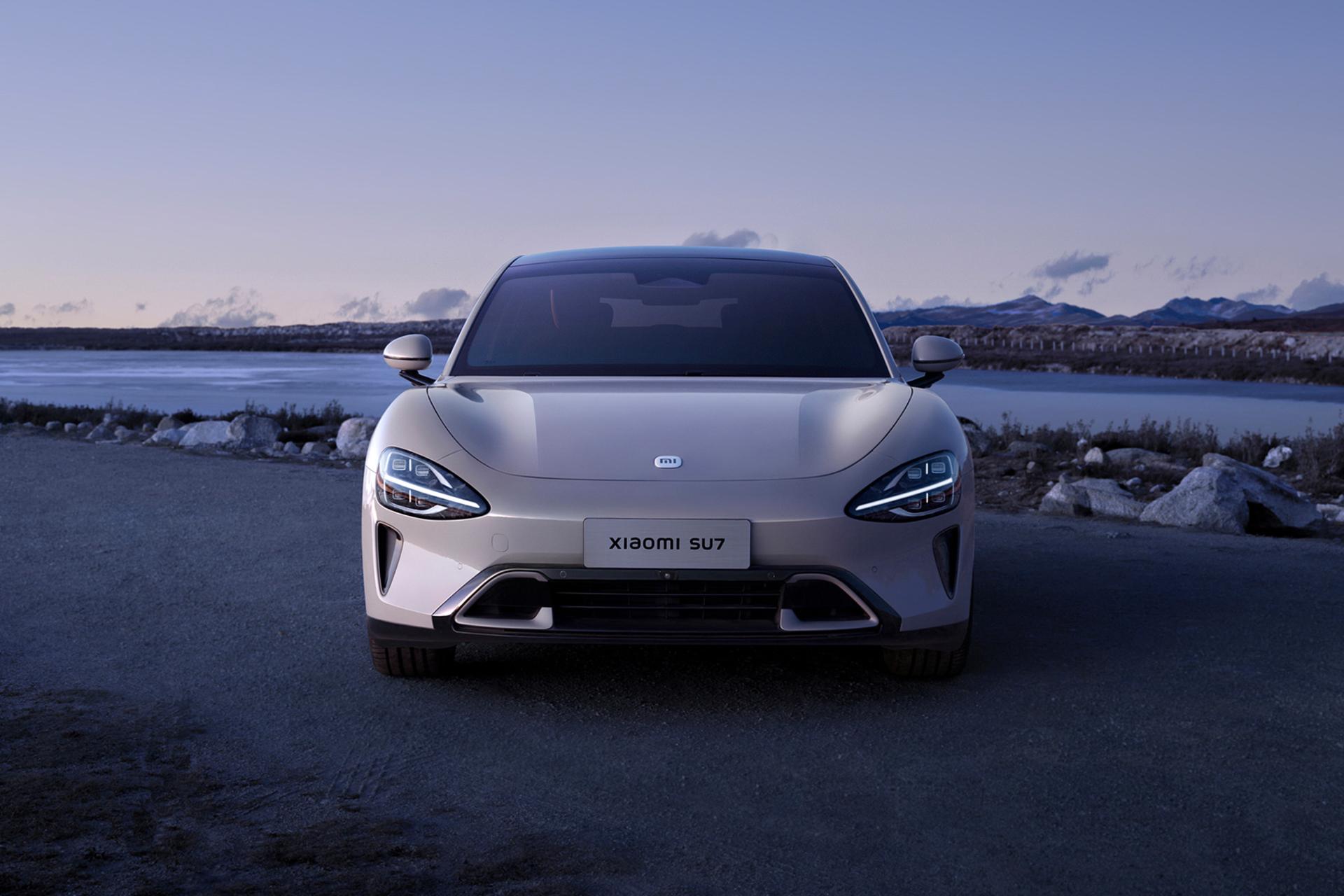 خودرو برقی شیائومی Xiaomi SU7 نمای جلوپنجره