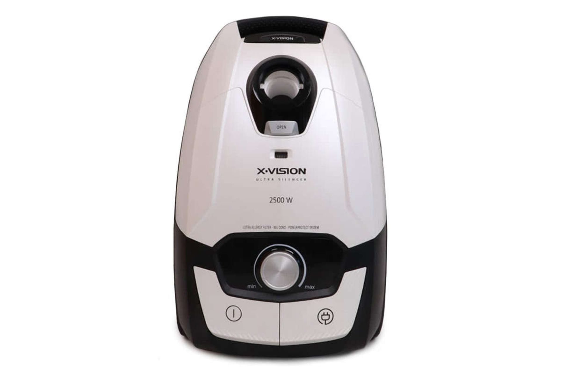 نمای جلوی جاروبرقی ایکس ویژن VC-5030K رنگ سفید مشکی