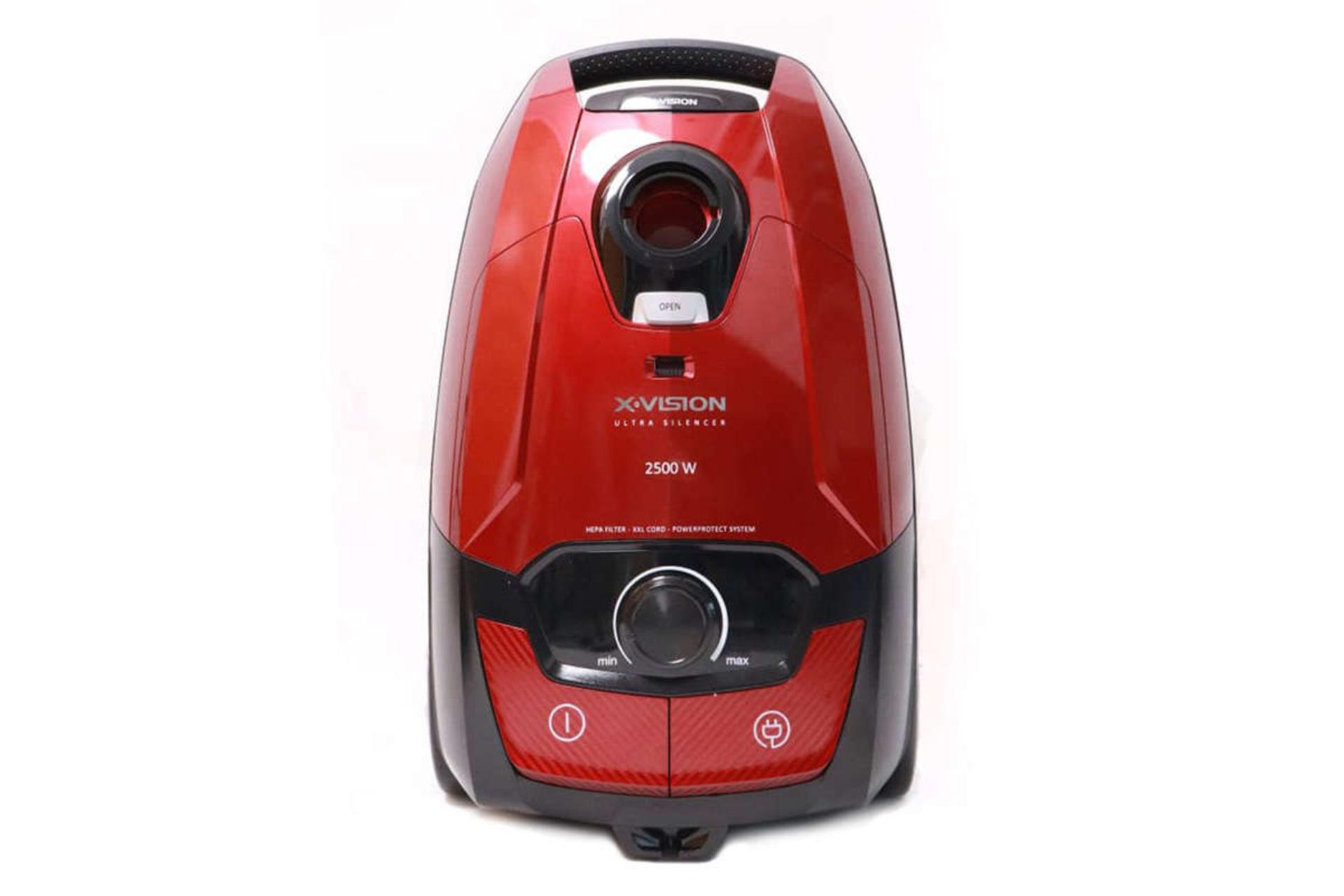 نمای جلوی جاروبرقی ایکس ویژن VC-5030 رنگ قرمز