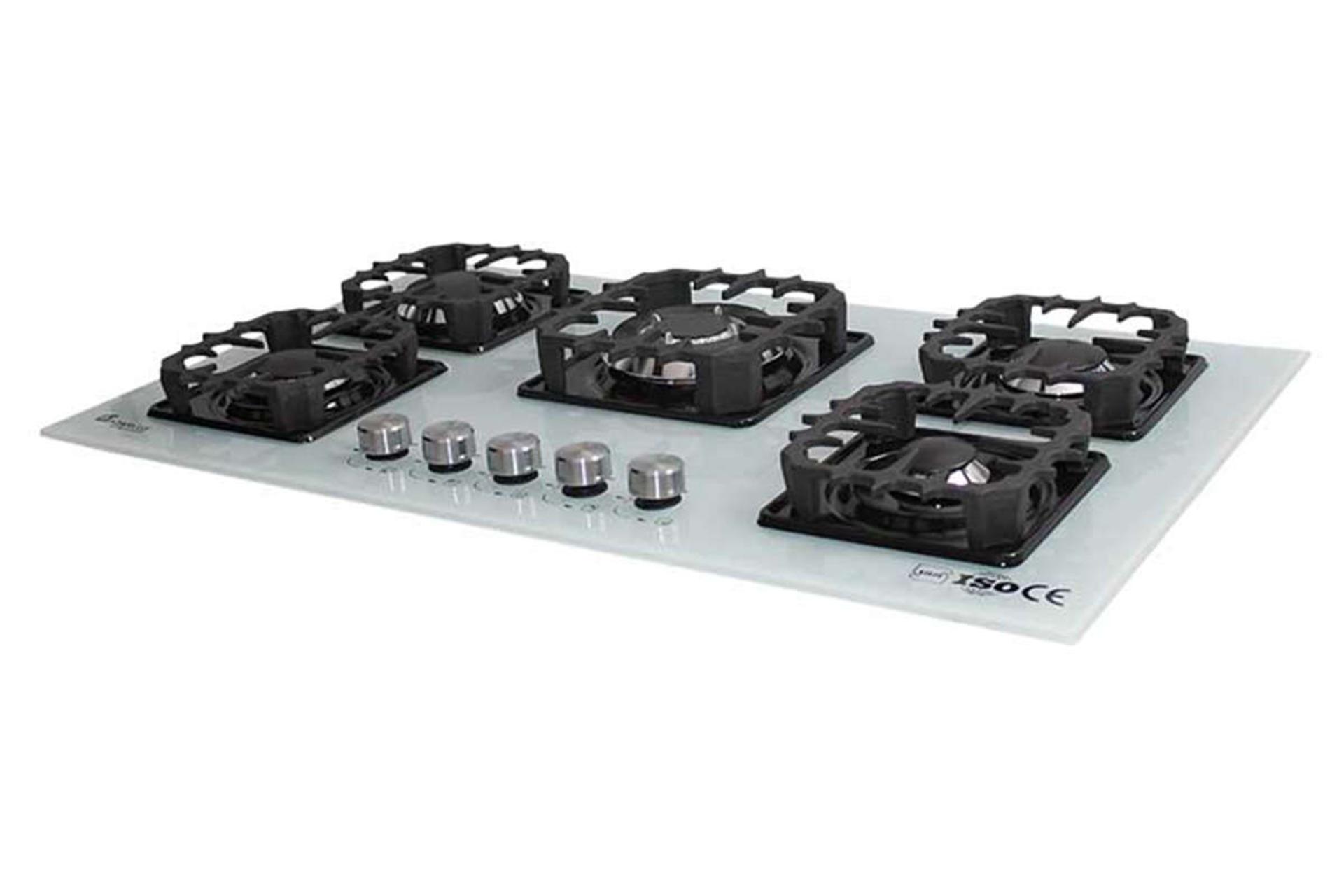 نمای سمت راست اجاق گاز صفحه ای آذرلوکس G05ML-C13