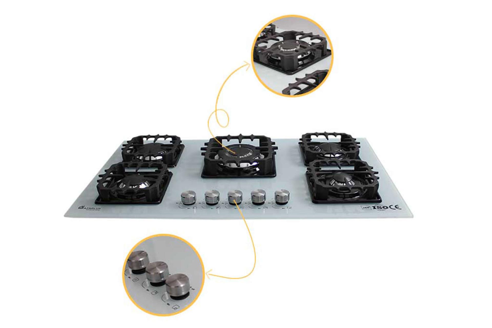 ولوم های اجاق گاز صفحه ای آذرلوکس G05ML-C13