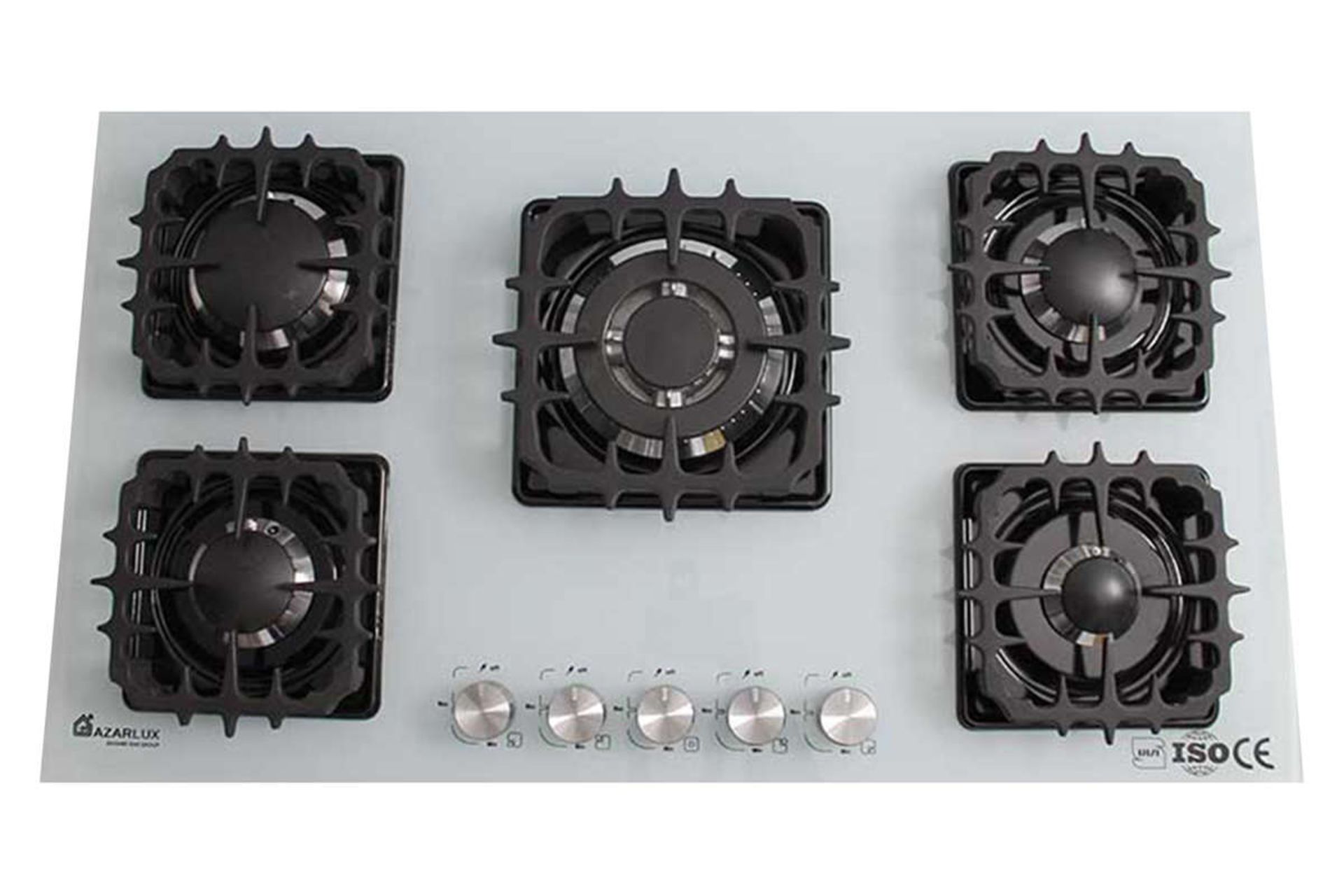 نمای بالای اجاق گاز صفحه ای آذرلوکس G05ML-C13