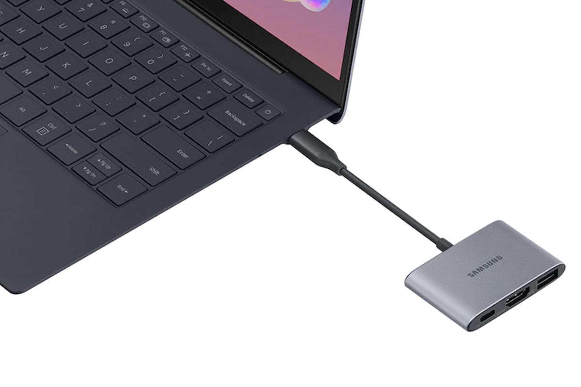 درگاه شارژ هاب USB-C سامسونگ 3 پورت مدل EE-P3200