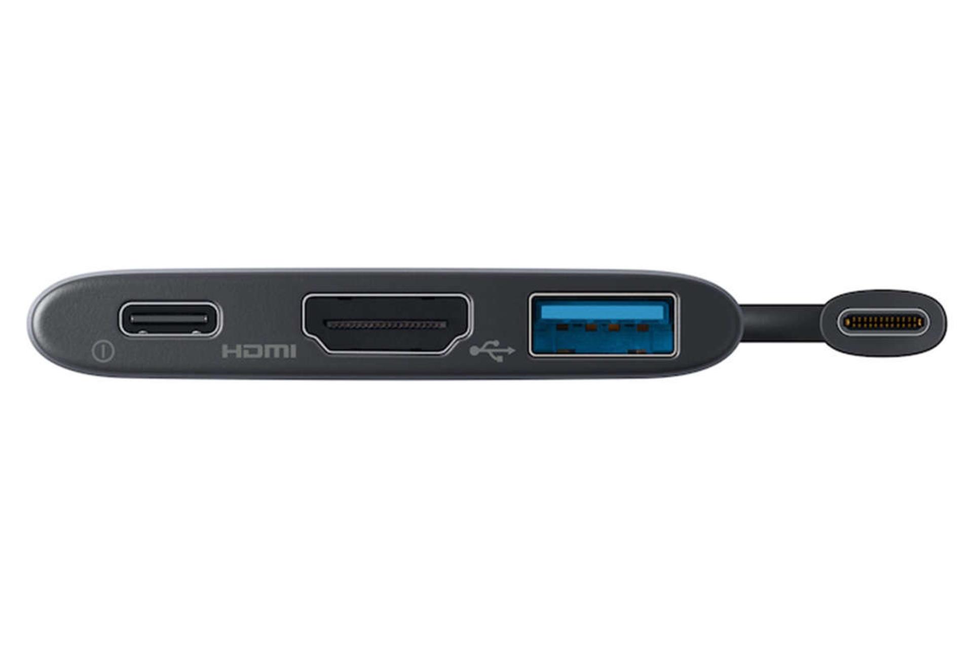 نمای کناری هاب USB-C سامسونگ 3 پورت مدل EE-P3200