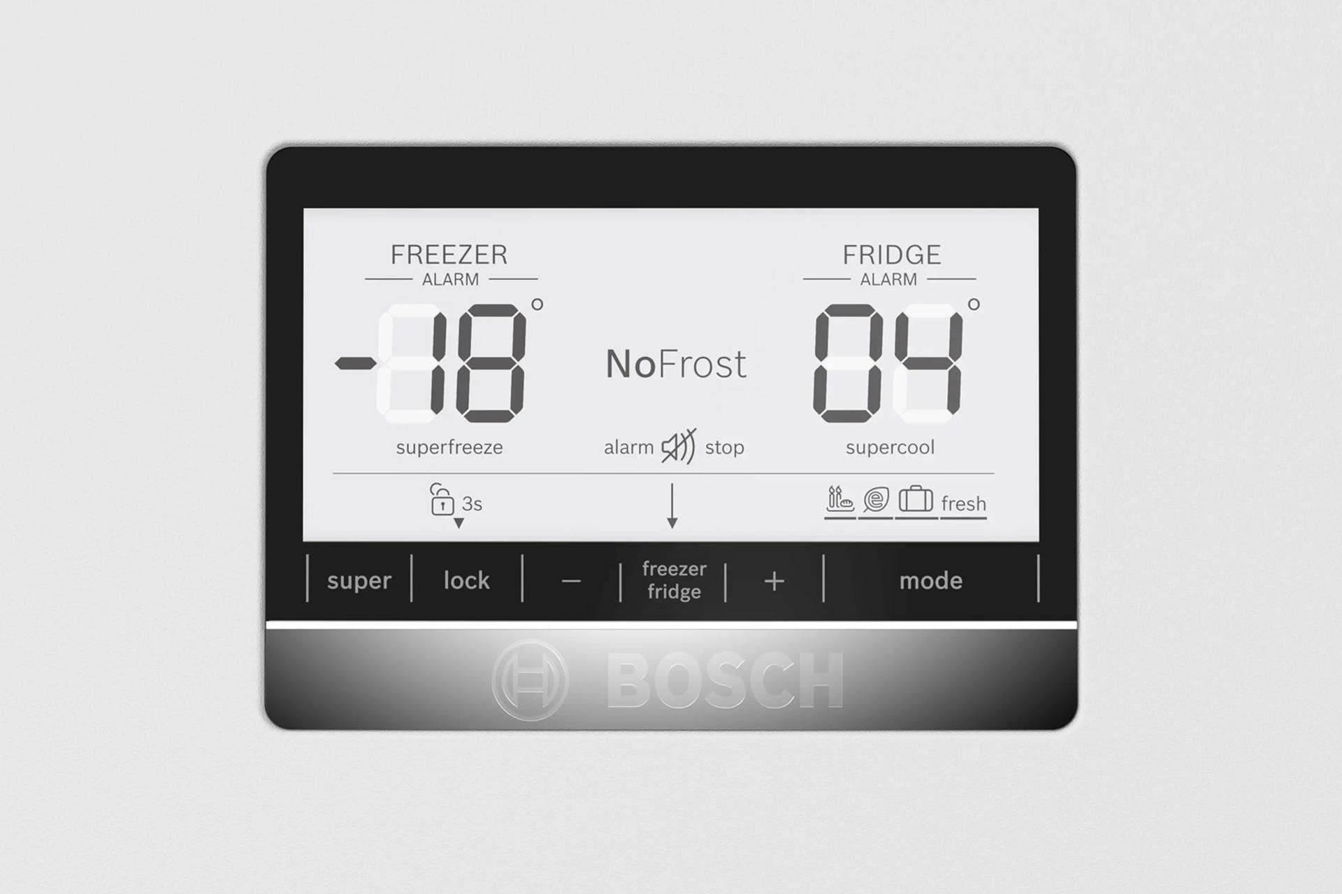 یخچال فریزر بوش Bosch KGD86AW31U نمای پنل کنترل