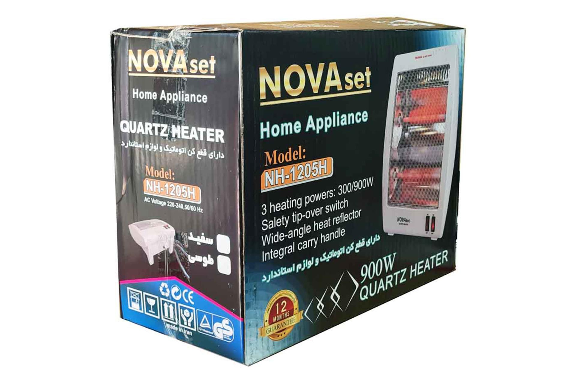 جعبه بخاری برقی نوا ست NOVAset NH-1205H