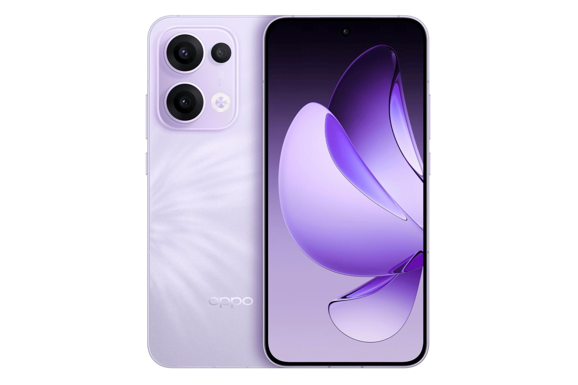 پنل جلو و پشت گوشی موبایل Reno13 اوپو نسخه چین ارغوانی / Oppo Reno13 China