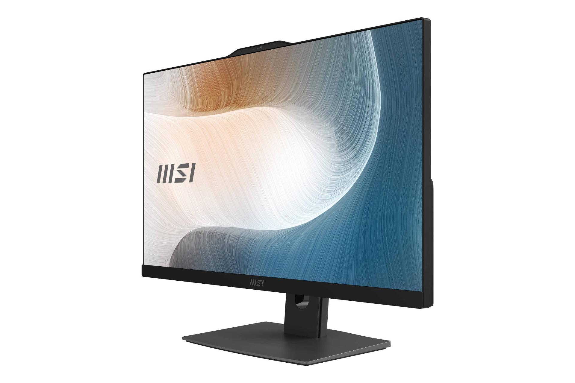 نمای نیمرخ کامپیوتر همه کاره Modern AM242P 1M ام اس آی با نمایش لبه سمت راست رنگ مشکی