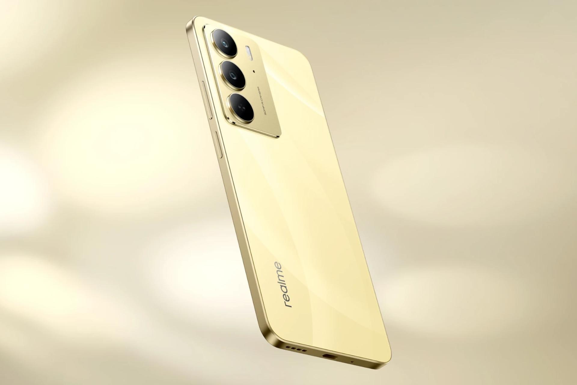 چینش دوربین گوشی موبایل ریلمی Realme C75 طلایی