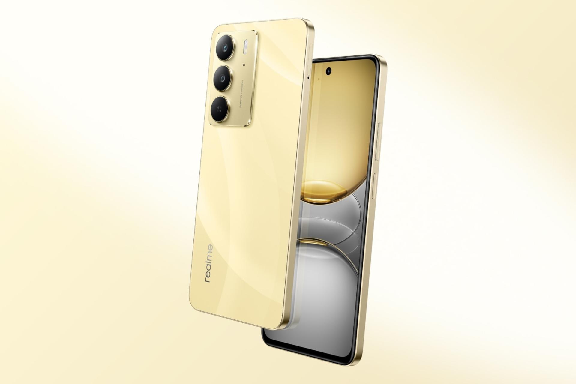 پنل پشت گوشی موبایل ریلمی Realme C75 طلایی