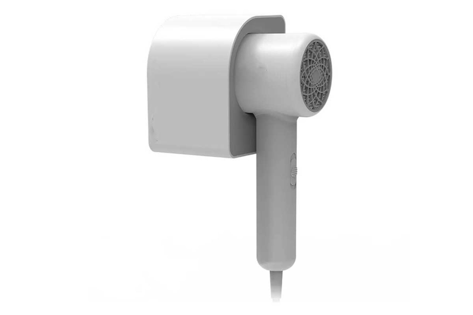 نمای سمت راست سشوار دیواری بووی FB-627 رنگ سفید