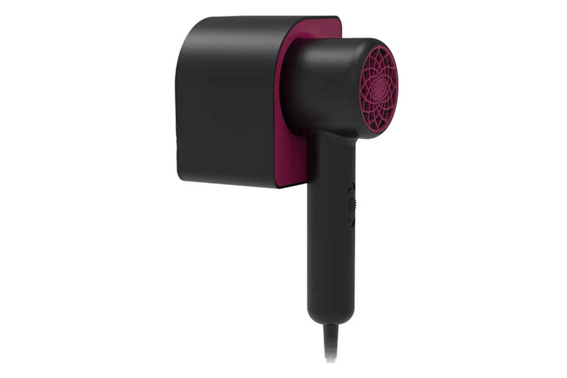 نمای سمت راست سشوار دیواری بووی FB-627 رنگ مشکی