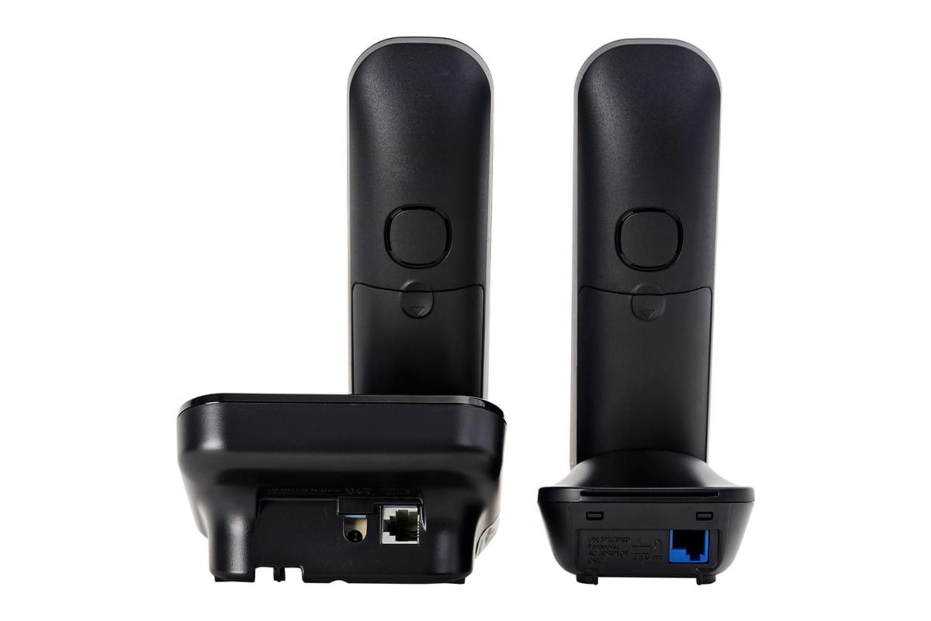 نمای پنل پشت تلفن پاناسونیک KX-TGC413 با نمایش درگاه ها و اسپیکر