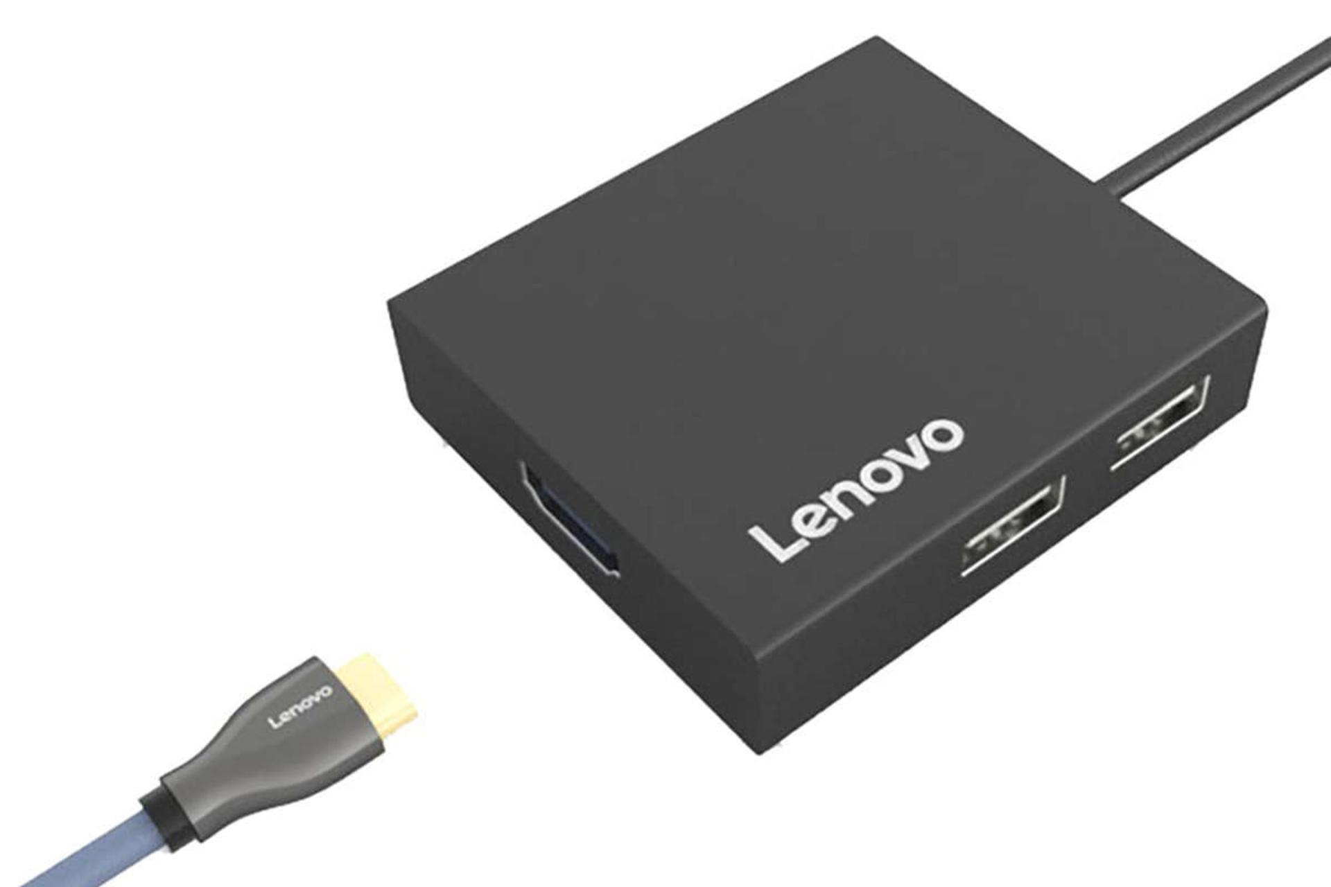 پورت HDMI هاب USB-C لنوو 5 پورت مدل C150
