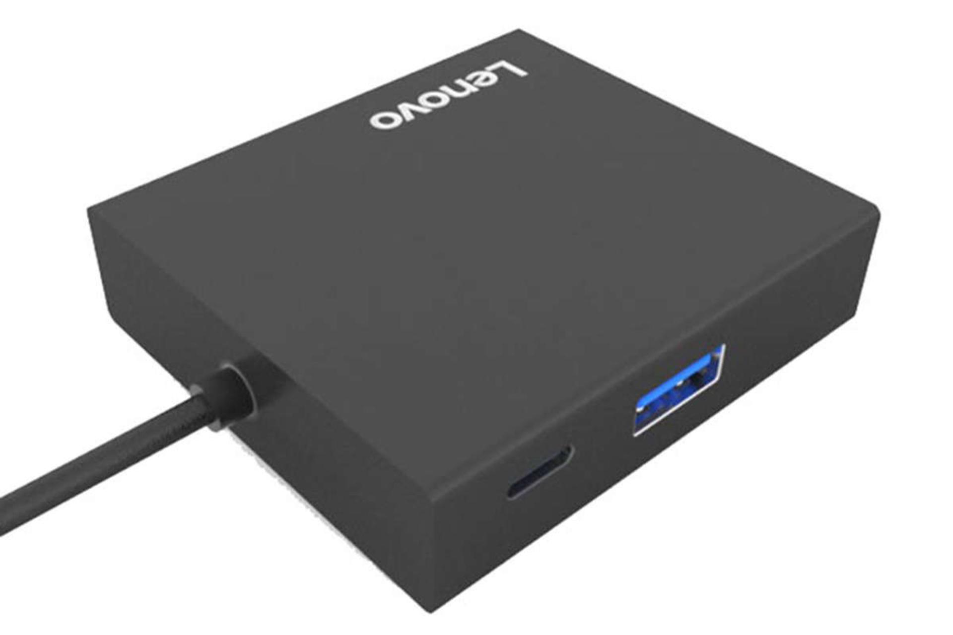 درگاه USB-A هاب USB-C لنوو 5 پورت مدل C150