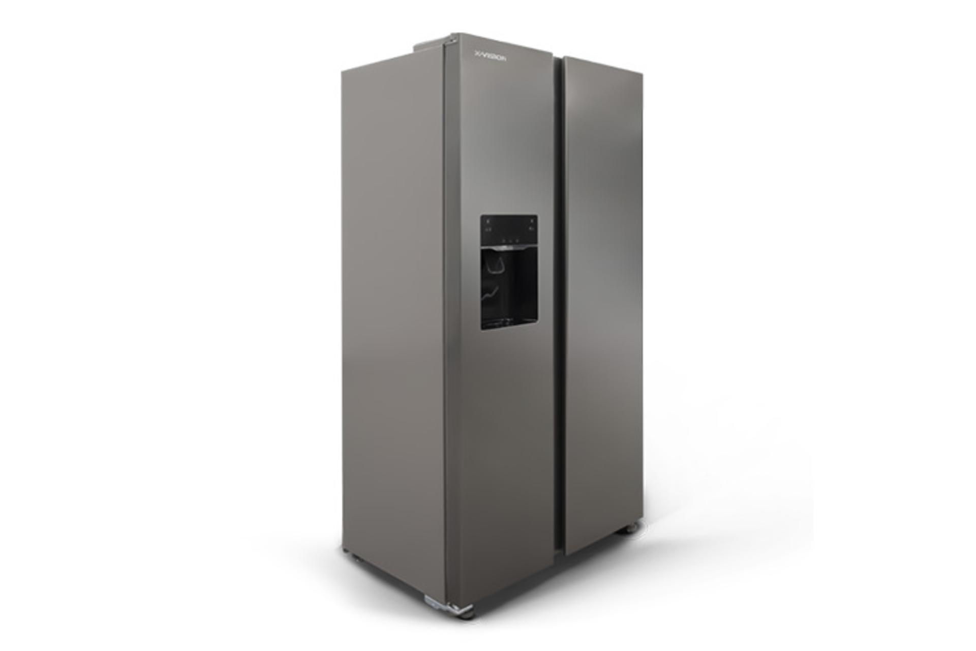 یخچال فریزر ایکس ویژن X.Vision HS550 نمای جانبی رنگ خاکستری