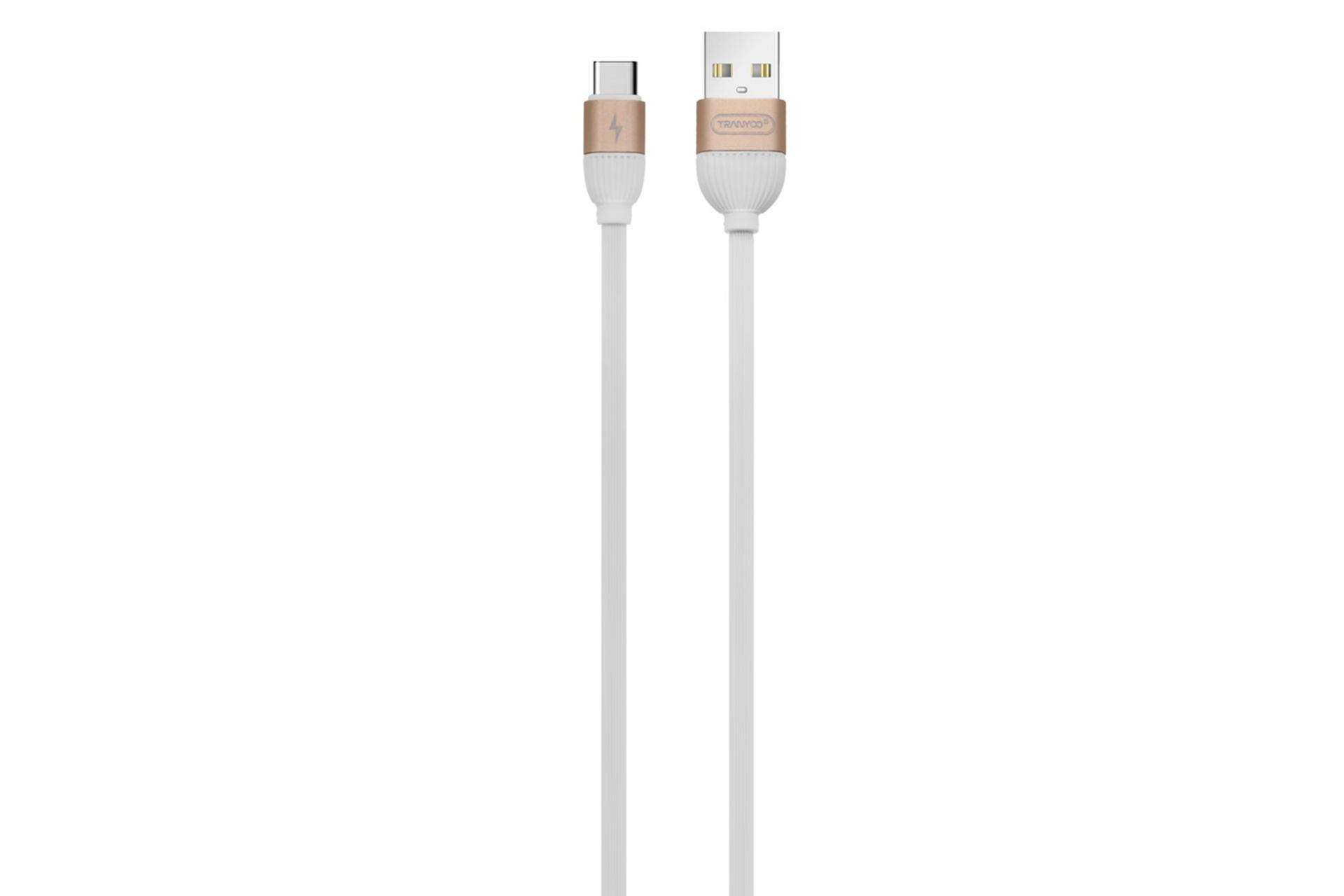 کانکتور و اتصال کابل شارژ USB ترانیو Type-A به Type-C مدل S3-C با طول 1.2 متر
