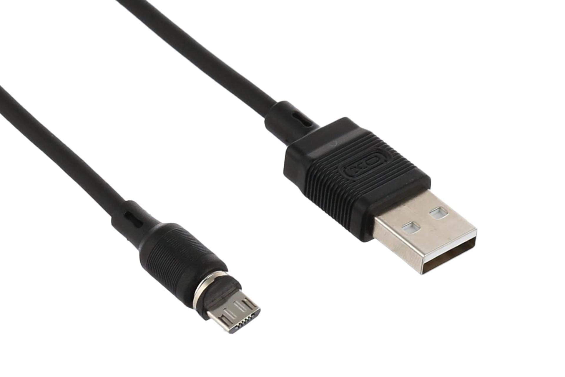 کابل شارژ USB ایکس او Type-A به Micro-USB مدل NB187 با طول 1 متر