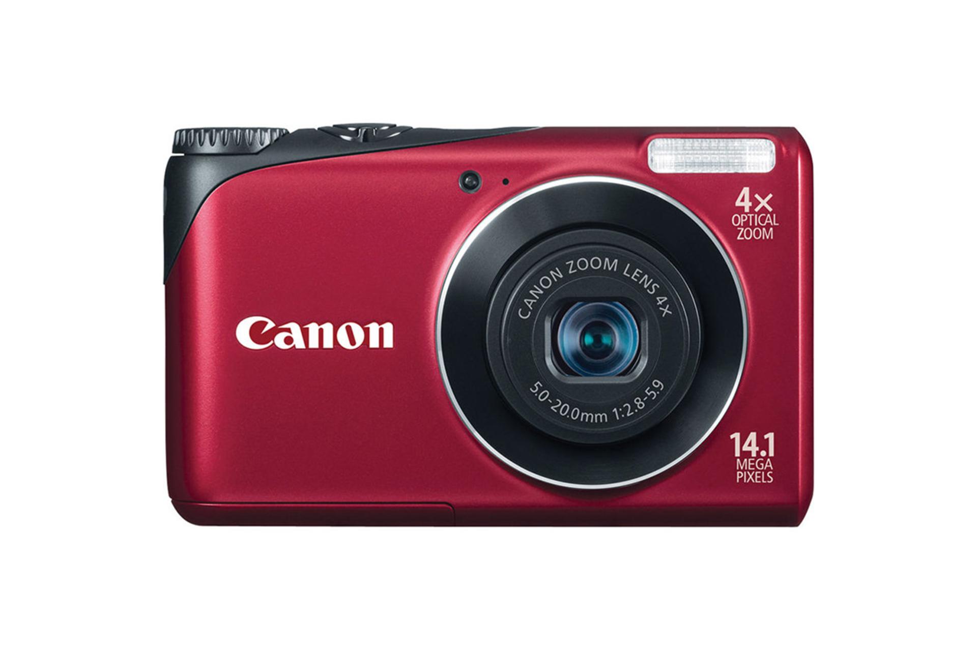 دوربین کانن Canon PowerShot A2200 نمای جلو رنگ قرمز