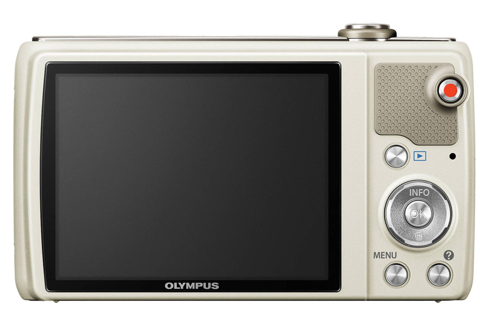 مرجع متخصصين ايران دوربين المپوس Olympus VR-340 نماي پشت و نمايشگر رنگ نقره اي