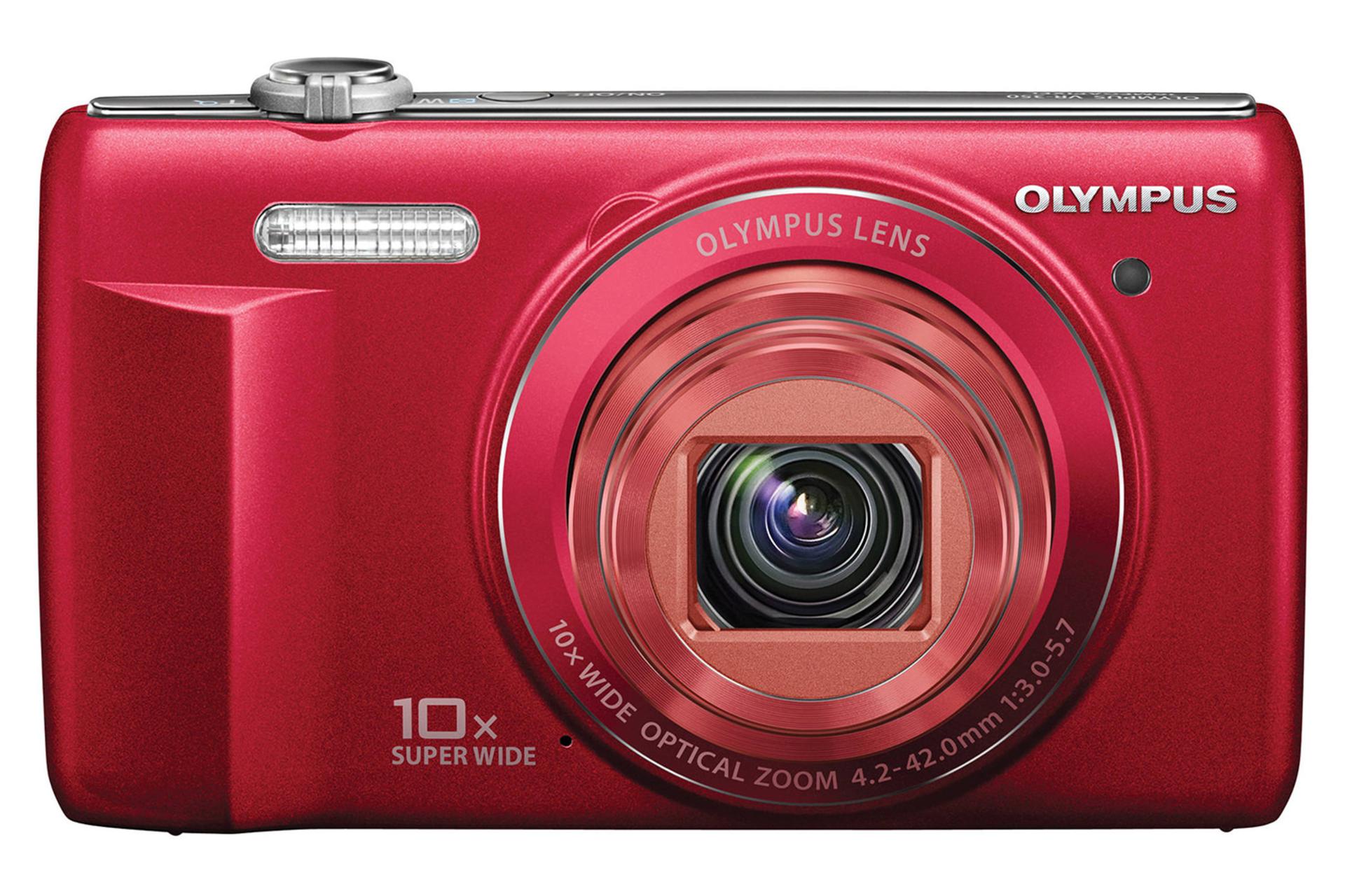 دوربین المپوس Olympus VR-340 نمای جلو رنگ قرمز