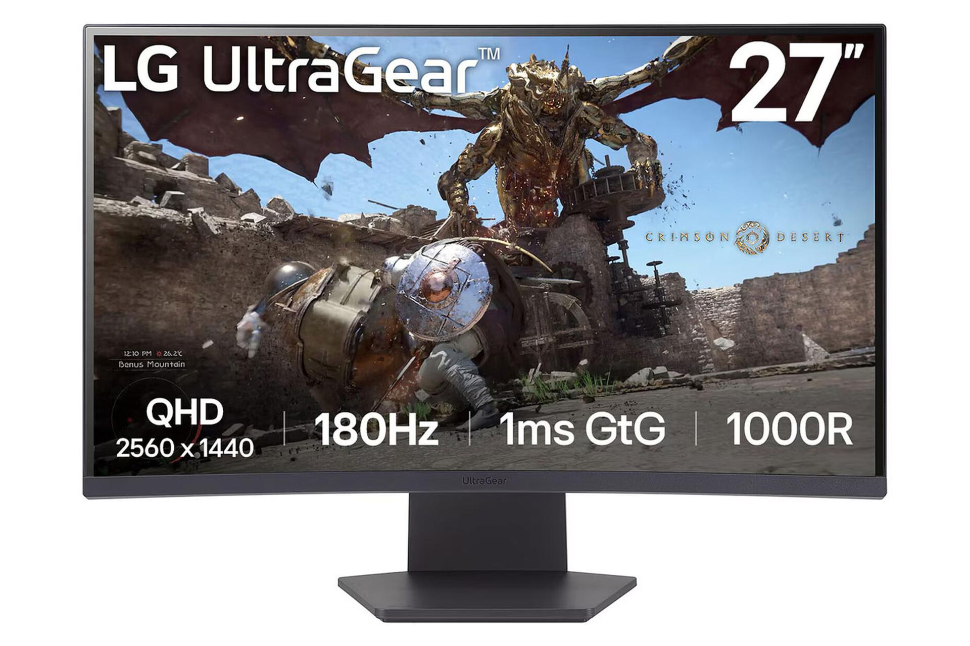مرجع متخصصين ايران رزولوشن و كيفيت تصوير مانيتور ال جي 27 اينچ مدل UltraGear 27GS60QC