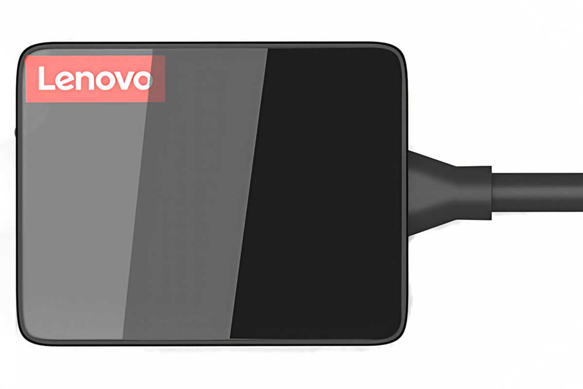 نمای بالای هاب USB-C لنوو 4 پورت مدل LP0802