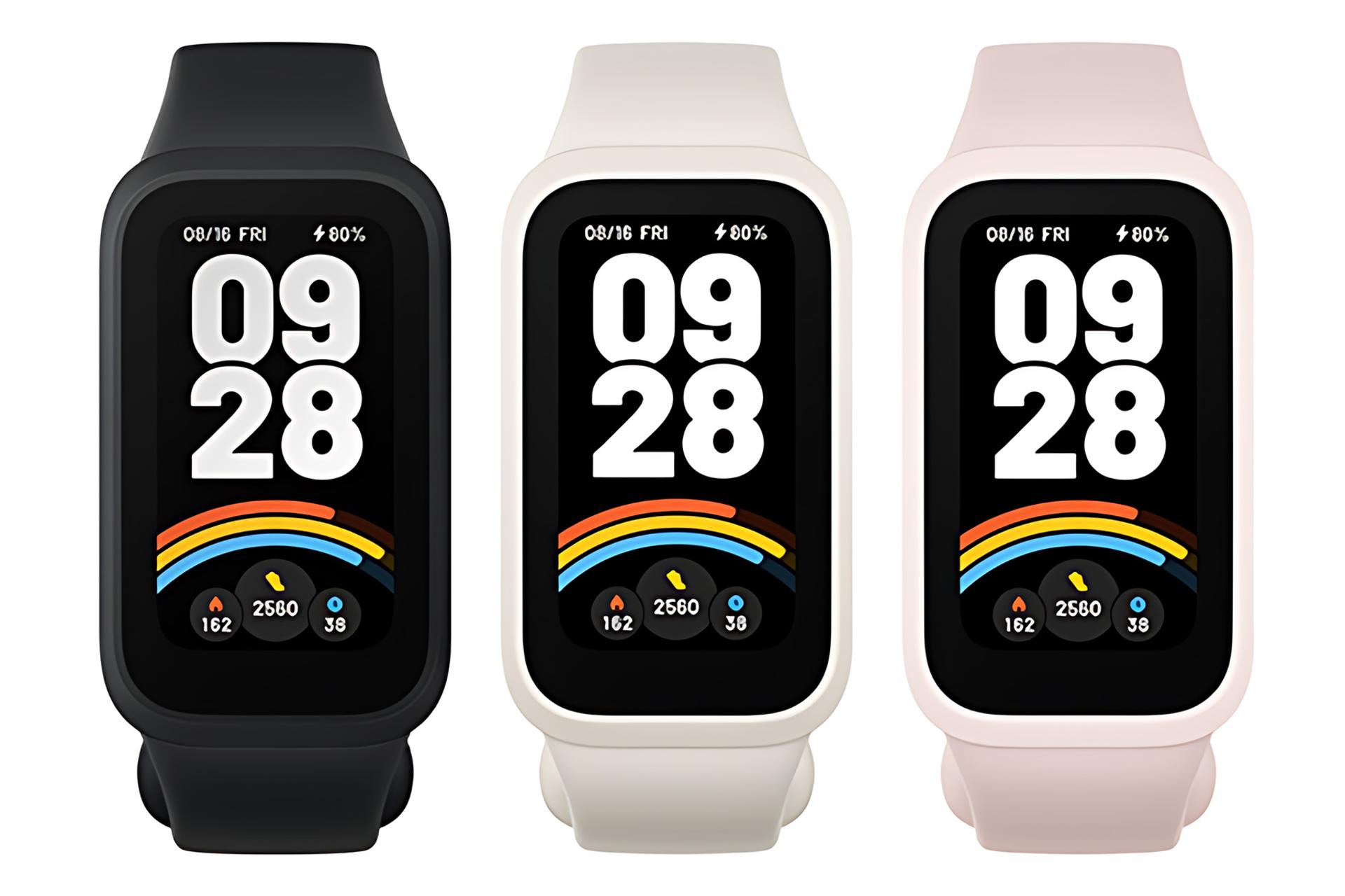 نمای جلوی ساعت هوشمند اسمارت بند Xiaomi Smart Band 9 Active