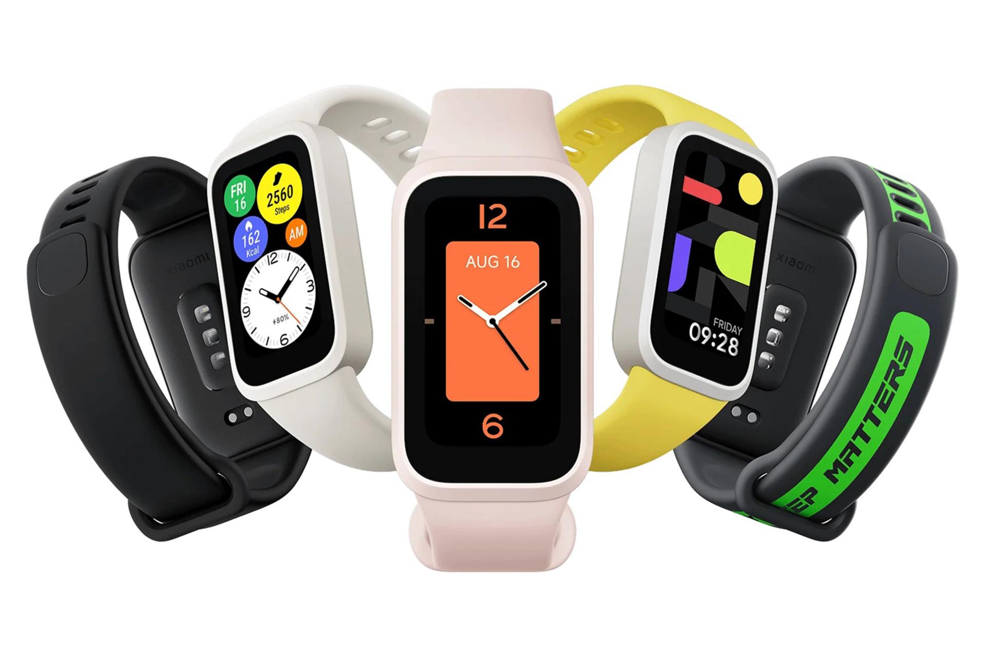 نماهای کناری ساعت هوشمند اسمارت بند Xiaomi Smart Band 9 Active