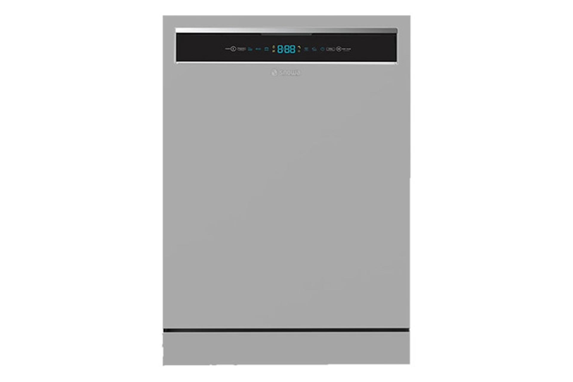 ماشین ظرفشویی اسنوا Snowa SDW-A10 نمای جلو رنگ نقره ای