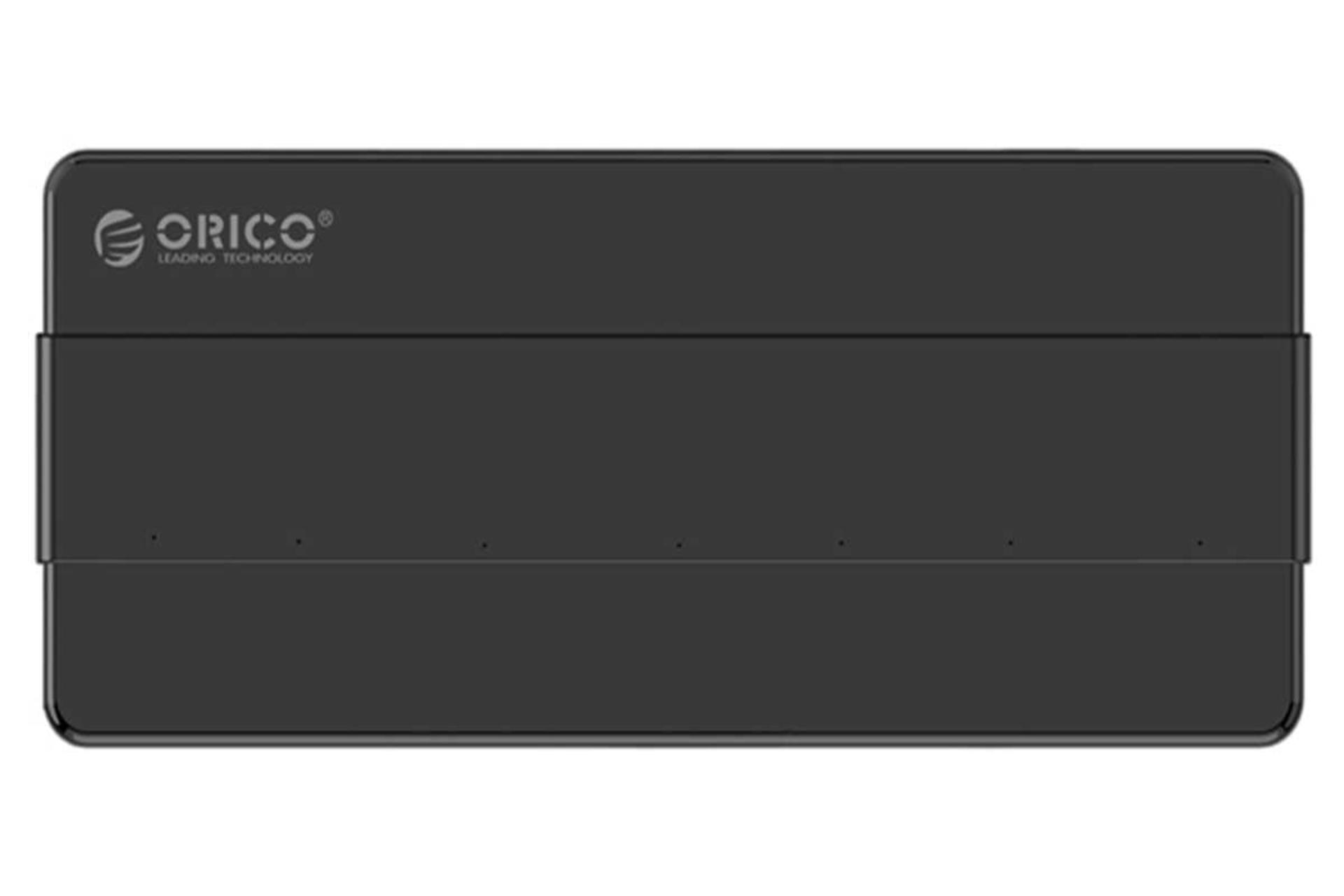 نمای بالای هاب USB-A اوریکو 7 پورت مدل H7928-U3-V1 رنگ مشکی