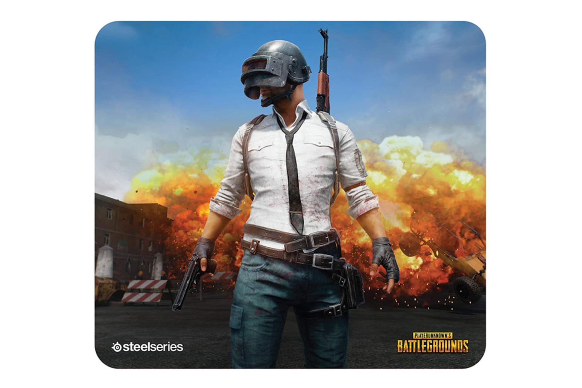 مرجع متخصصين ايران ماوس پد استيل سريز SteelSeries QcK Plus نماي بالا