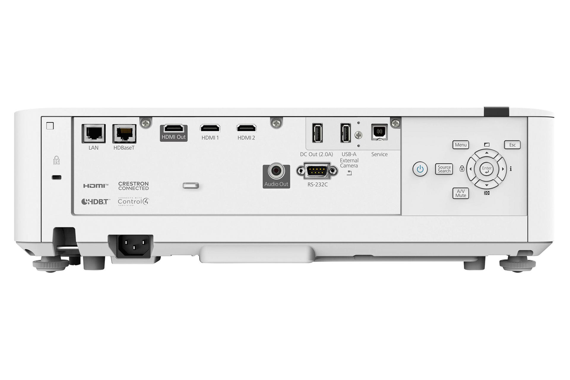 ویدیو پروژکتور اپسون Epson EB-L770U نمای پشت و درگاه ها
