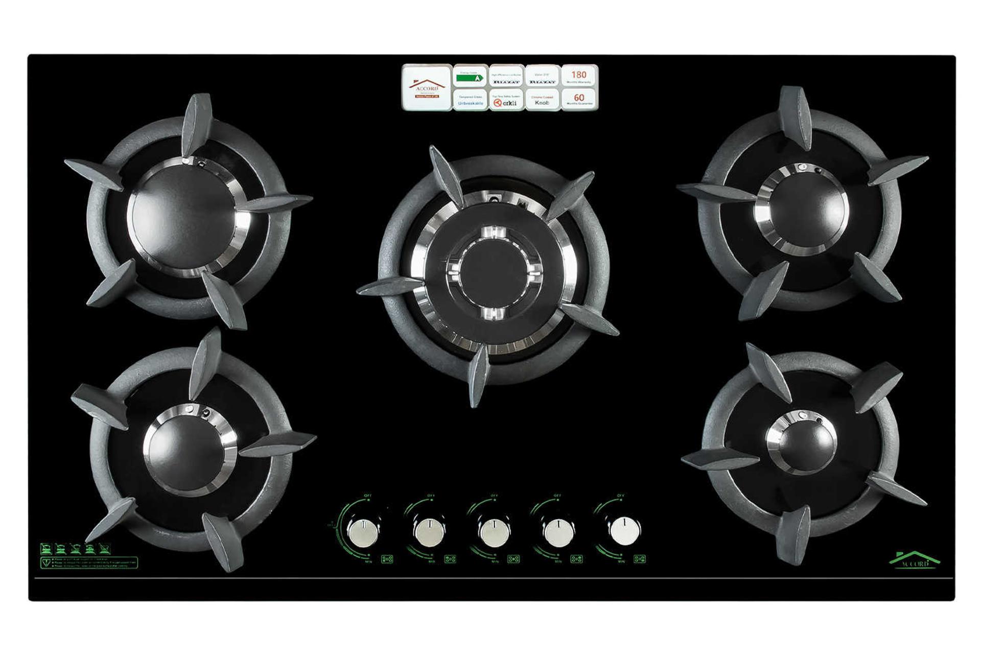 نمای بالای اجاق گاز صفحه ای آکورد 5033