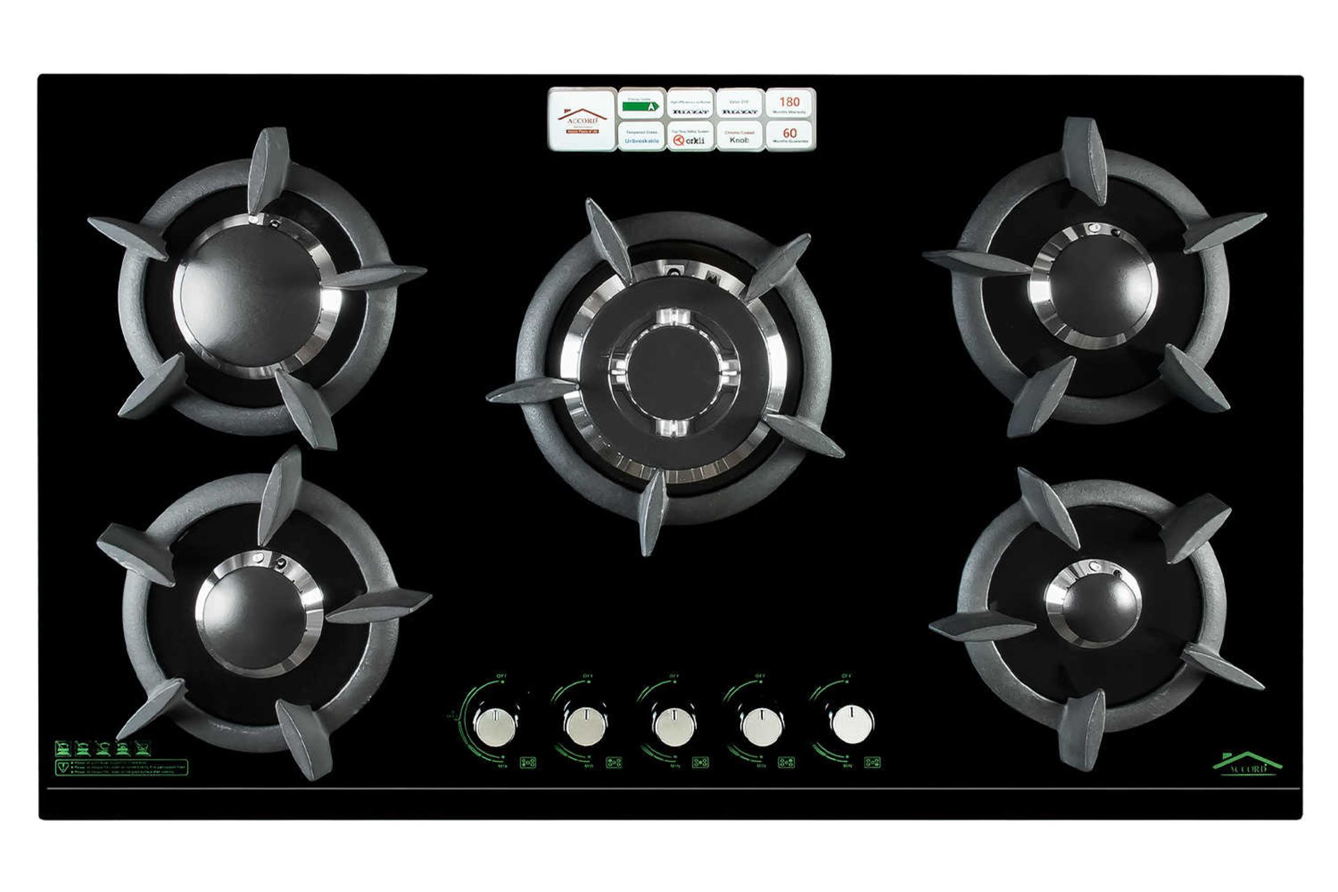 نمای بالای اجاق گاز صفحه ای آکورد 5033