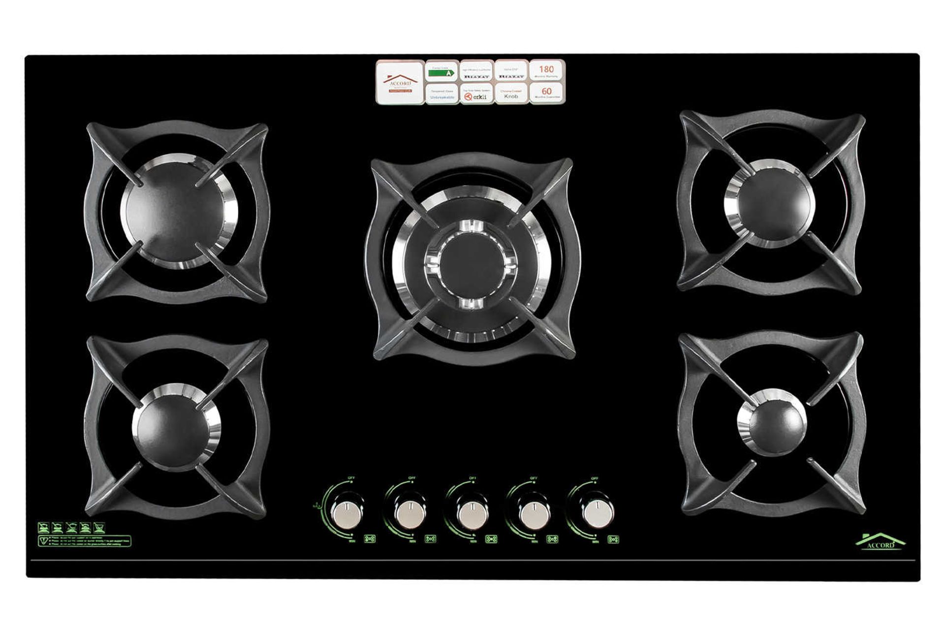 نمای بالای اجاق گاز صفحه ای آکورد 5013