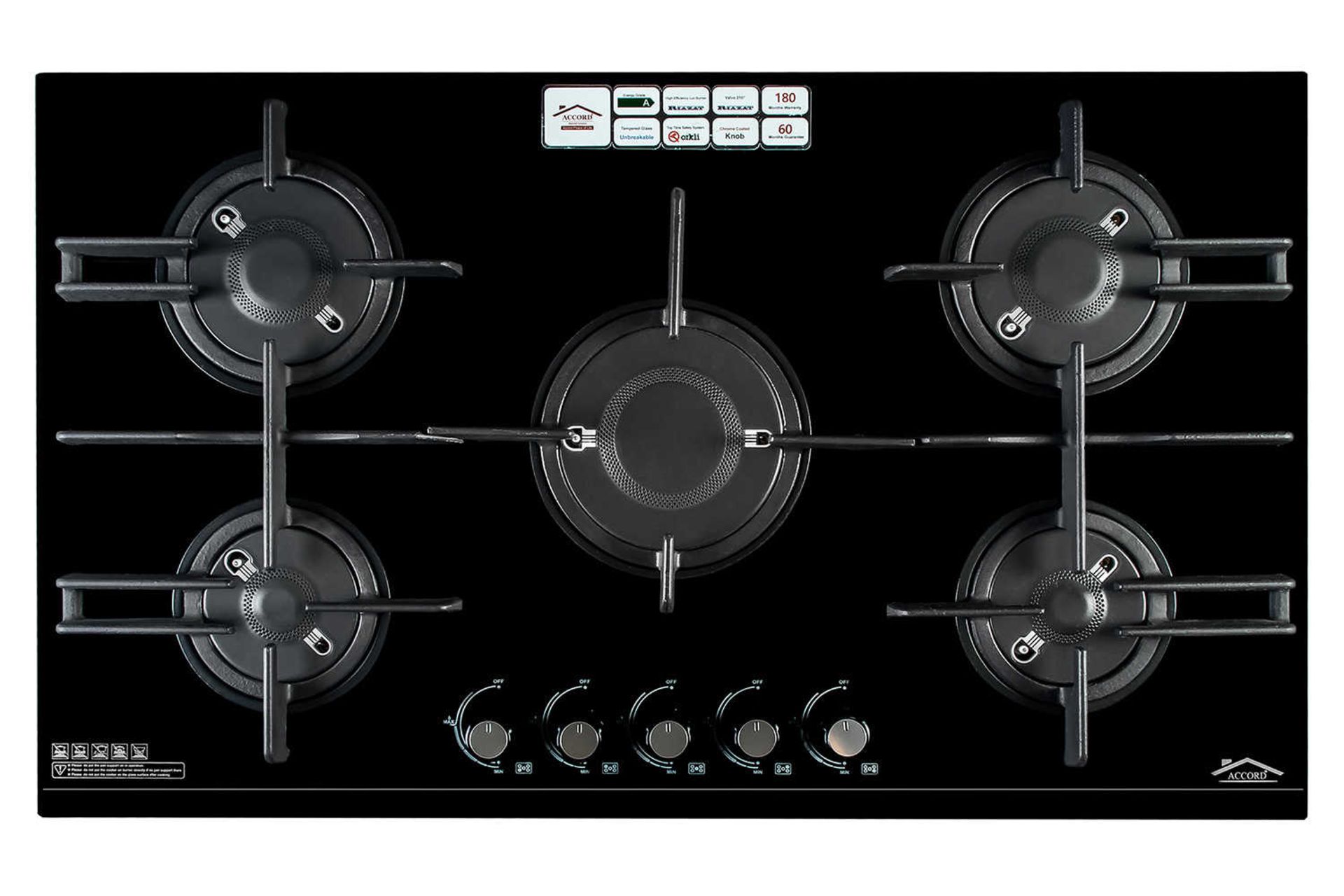 نمای بالای اجاق گاز صفحه ای آکورد 5028