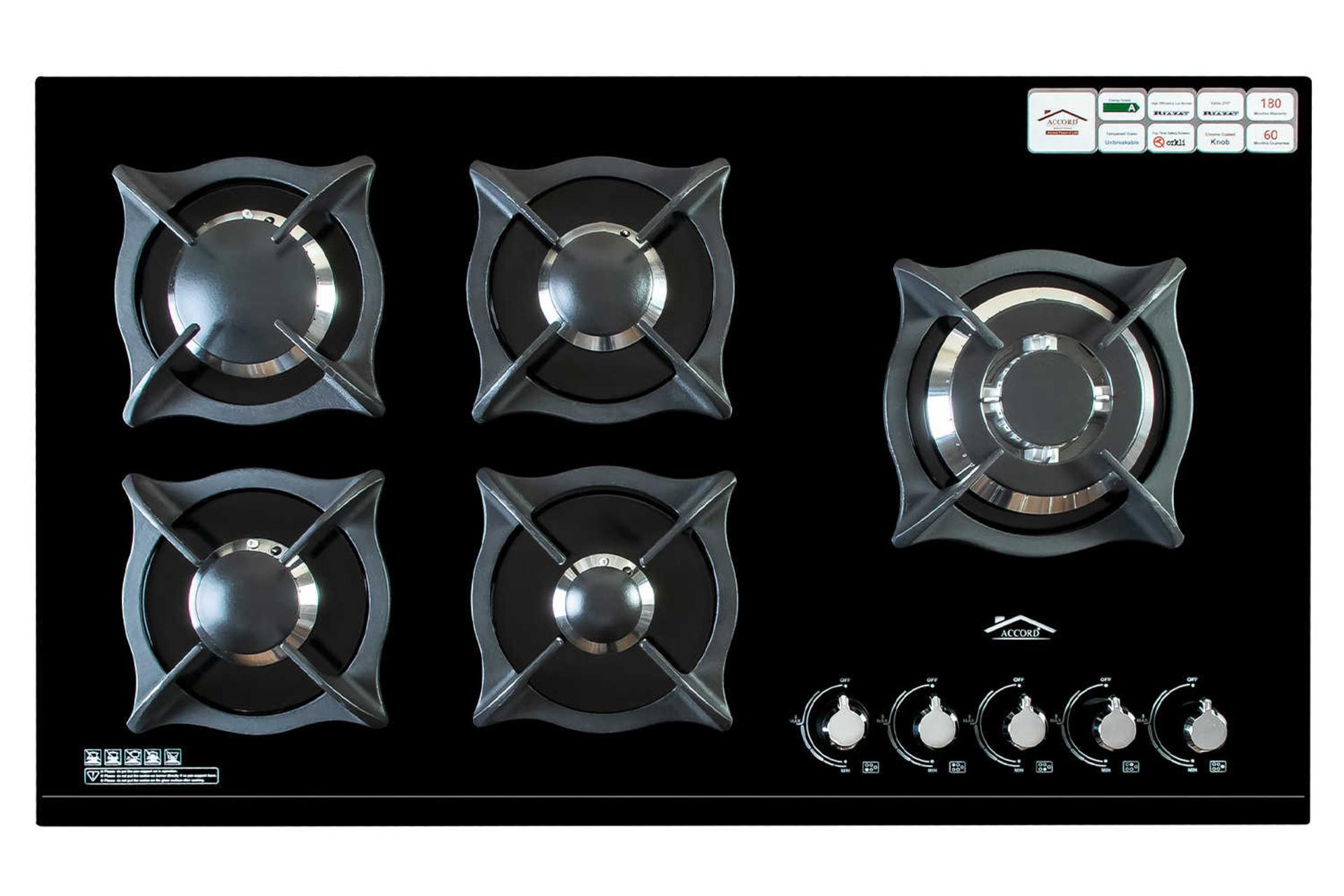 نمای بالای اجاق گاز صفحه ای آکورد 5014